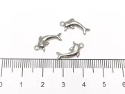 Pandantiv charm delfin din otel inoxidabil 304 - 15x18x2.5mm