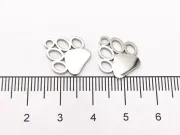 Pandantiv charm labute din otel inoxidabil 304 - 15x13x1.3mm