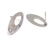Tortite cercei otel inoxidabil 201 - 22x11mm (2buc)