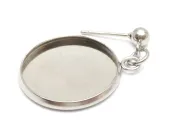 Tortite cercei otel inoxidabil 304 platou 18mm (2buc)