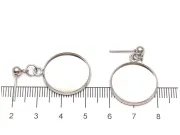 Tortite cercei otel inoxidabil 304 platou 18mm (2buc)