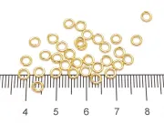 Zale otel inoxidabil 304 auriu 4mm, grosime 0.8mm (10buc)