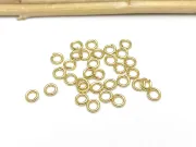 Zale otel inoxidabil 304 auriu 4mm, grosime 0.8mm (10buc)