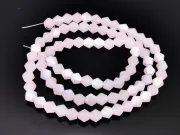Margele cristal biconic 4mm roz opal mat AB (sirag)