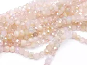 Margele cristal rondel fatetat 4x3mm mix roz (sirag)