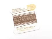 Fir matase naturala pentru insirat perle si margele nr 4 - 0.60mm bej (2metri)