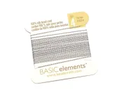 Fir matase naturala pentru insirat perle si margele nr 4 - 0.60mm gri (2metri)
