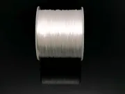 Elastic plat pentru bratari grosime 0.5mm alb (60m)