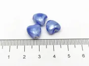 Margele de portelan inima 10x9x7mm albastru