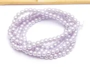 Perle de sticla 3mm mov lila (sirag)