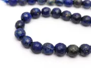 Sirag scurt lapis lazuli sfere fatetate 6mm