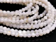 Sirag scurt sidef sfere 3mm alb