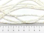 Sirag scurt sidef sfere 3mm alb