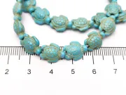 Sirag turcoaz reconstituit testoasa 11x9x5mm