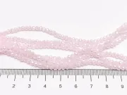 Margele cristal rondel 3x2mm roz opal lustered (sirag)