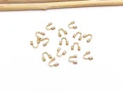 Protectie sarma otel inoxidabil 304 placat cu aur 18K - 5.5x5mm (1buc)