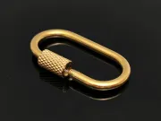 Inchizatoare otel inoxidabil 304 auriu placat IP oval 26x14x4mm