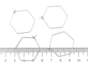 Tortite cercei otel inoxidabil 304 hexagon 32x26x24mm (2buc)