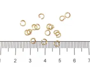 Zale otel inoxidabil 304 auriu 4mm, grosime 0.6mm (10buc)
