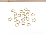 Zale otel inoxidabil 304 auriu 4mm, grosime 0.6mm (10buc)