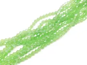 Margele cristal biconic 6mm verde opal lustered (sirag)
