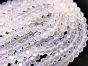 Margele cristal rondel fatetat 6x4mm opal heliotrop (sirag)