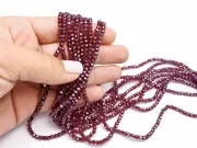 Margele cristal rotund fatetat 3~3.5mm burgundy lustered (sirag)