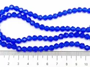 Margele cristal rotund fatetat 6mm albastru inchis (sirag)