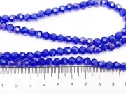 Margele cristal rotund fatetat 6mm blue lustered (sirag)