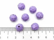 Margele acrilice fatetate 10mm mov (50buc)