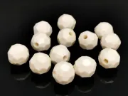 Margele acrilice fatetate 10mm ivory (50buc)