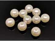 Margele acrilice perlate 12mm ivory (25buc)