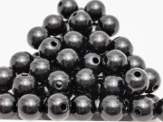 Margele acrilice 8mm negru (50buc)