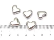 Margele otel inoxidabil 304 inima 13x11x6mm (1buc)