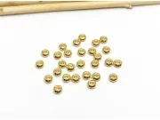 Margele otel inoxidabil 304 disc 4x2mm placat cu aur 18K (1buc)