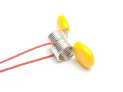 Bead Stopper - opritor margele pe ata 2.7x1.2x1cm galben portocaliu