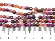 Sirag agate fatetat 4mm fucsia maro