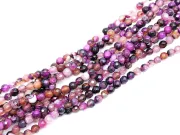 Sirag agate fatetat 4mm fucsia maro