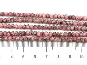 Sirag jad rondel 4x3mm roz flamingo