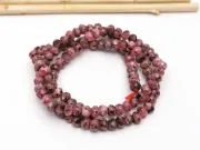 Sirag jad rondel 4x3mm roz flamingo