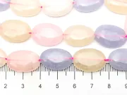 Sirag scurt Jad oval 18x13mm mix pastel
