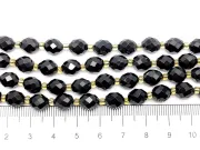 Sirag Scurt Obsidian fatetat oval 8x7mm
