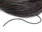 Snur piele naturala grosime 1.5mm maro inchis