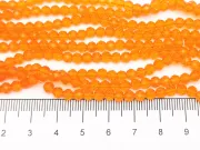 Margele cristal rondel fatetat 4x3mm portocaliu (sirag)