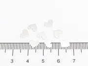 Charm inima 7x6mm argint 925 (1buc)