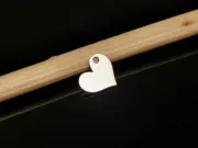 Charm inima 7x6mm argint 925 (1buc)