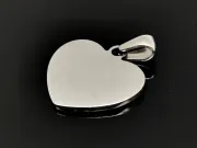 Charm otel inoxidabil 304 inima 20x19x1.5mm
