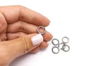 Zale otel inoxidabil 12mm, grosime 2mm (50buc)