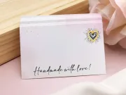 Cartonas suport bijuterii handmade 8.6x5.3cm (50buc)