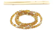Margele cristal biconic 3mm miere AB (sirag)